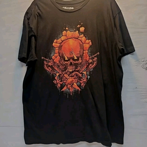 Gears of War 5 Mens black Graphic print t shirt size XL - Picture 8 of 8